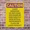 Signmission Radiation & Laser Sign, 10 in H x 7 in W, Plastic, Rectangle OS-2PACK-CR-P-710-V-10240 - alternate 4